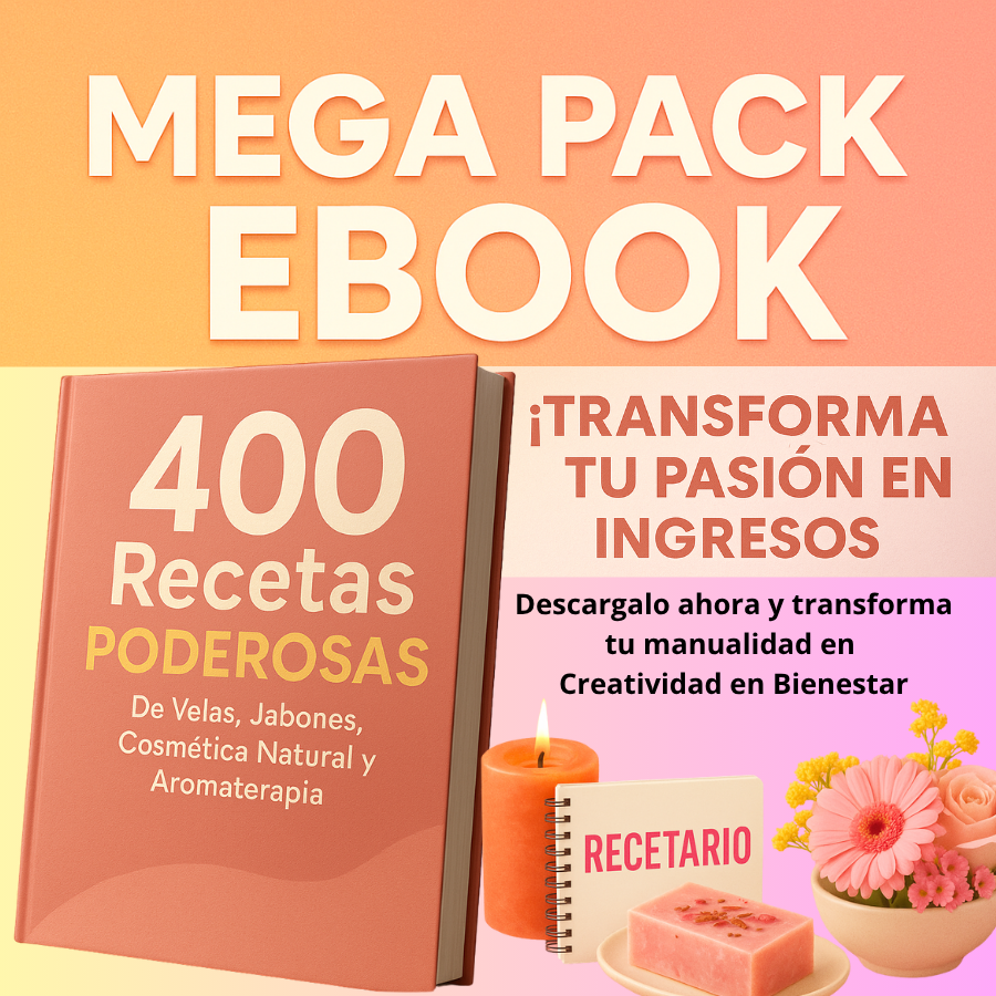 400 Recetas: Jabones, velas y cosmética natural ¿Vale la pena? Opiniones reales