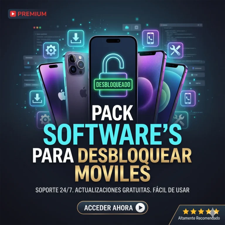 Pack de software para desbloqueo y flasheo de móviles: Herramientas para servicio técnico multimarca