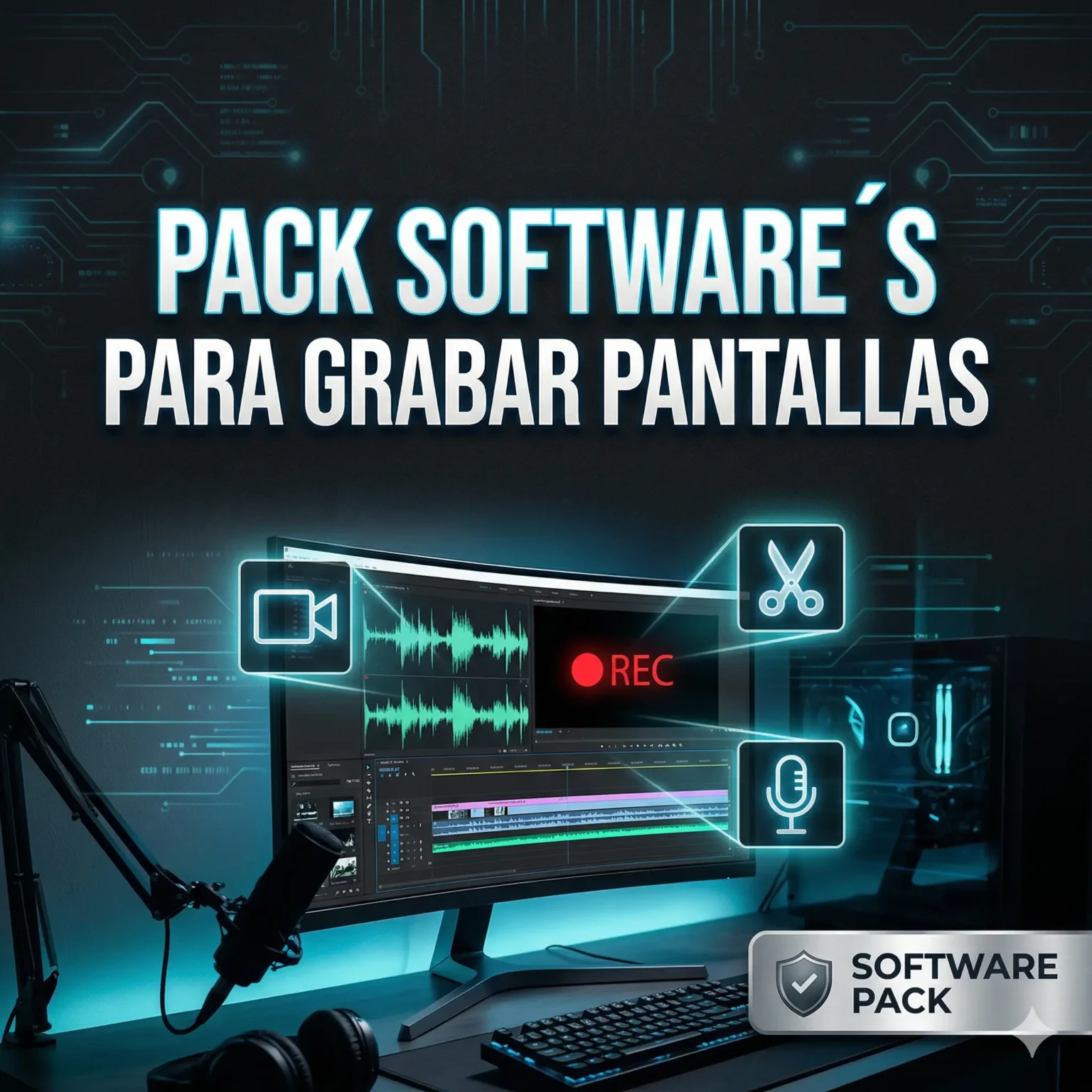 Pack de software para grabar pantalla en PC: Herramientas pro para tutoriales, gameplays y streaming